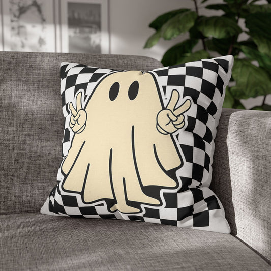 Playful Ghost Pillowcase for Halloween Decor, Cozy Home Accent, Perfect Gift for Ghost Lovers - VYBE Shop