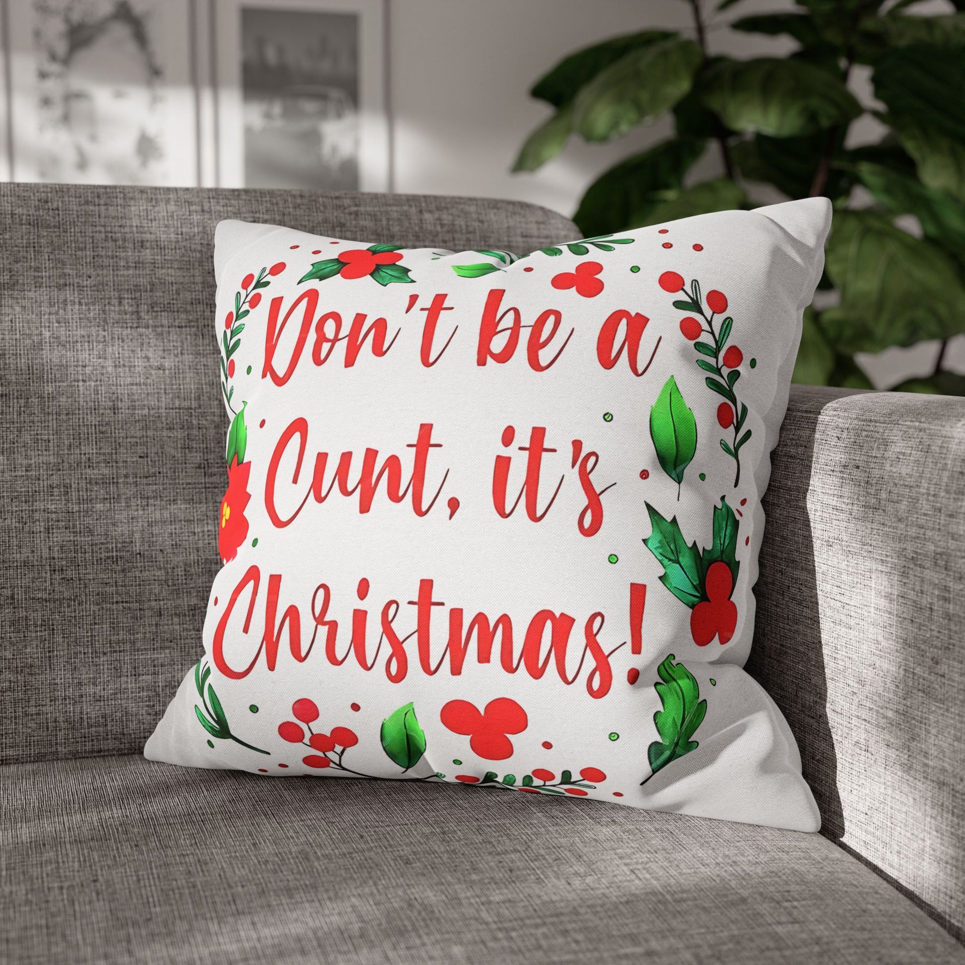 Christmas Humorous Pillowcase - Funny Gift for Couch and Holiday Decor - VYBE Shop