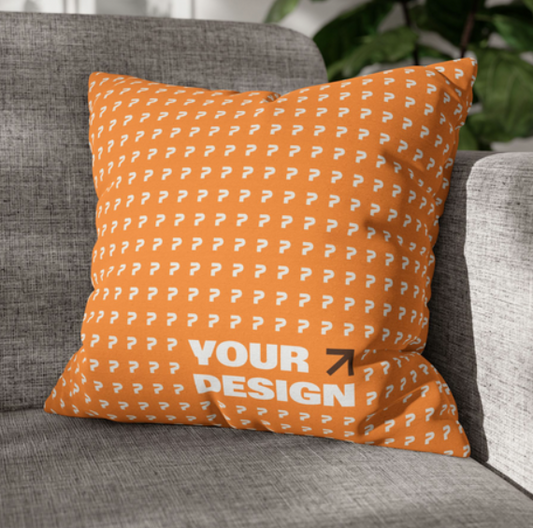 Customizable Pillowcase - Personalized Spun Polyester Throw Pillowcase for Unique Home Decor - VYBE Shop