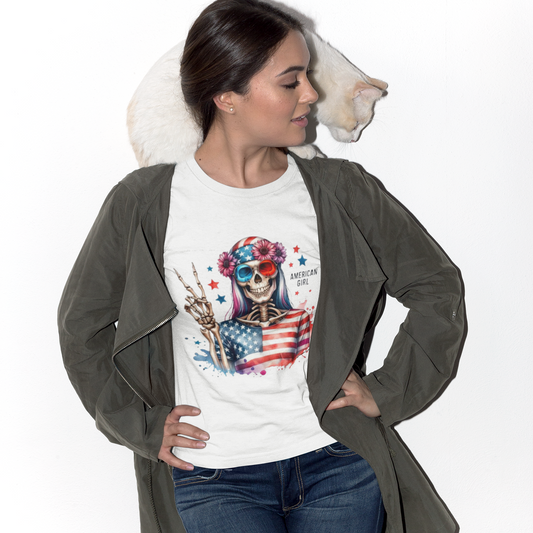American Girl Skeleton T-Shirt - VYBE