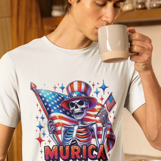 Patriotic Skeleton T-Shirt - VYBE