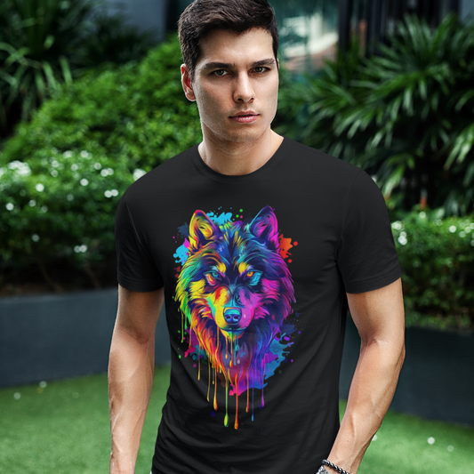 Vibrant Wolf Tee - VYBE