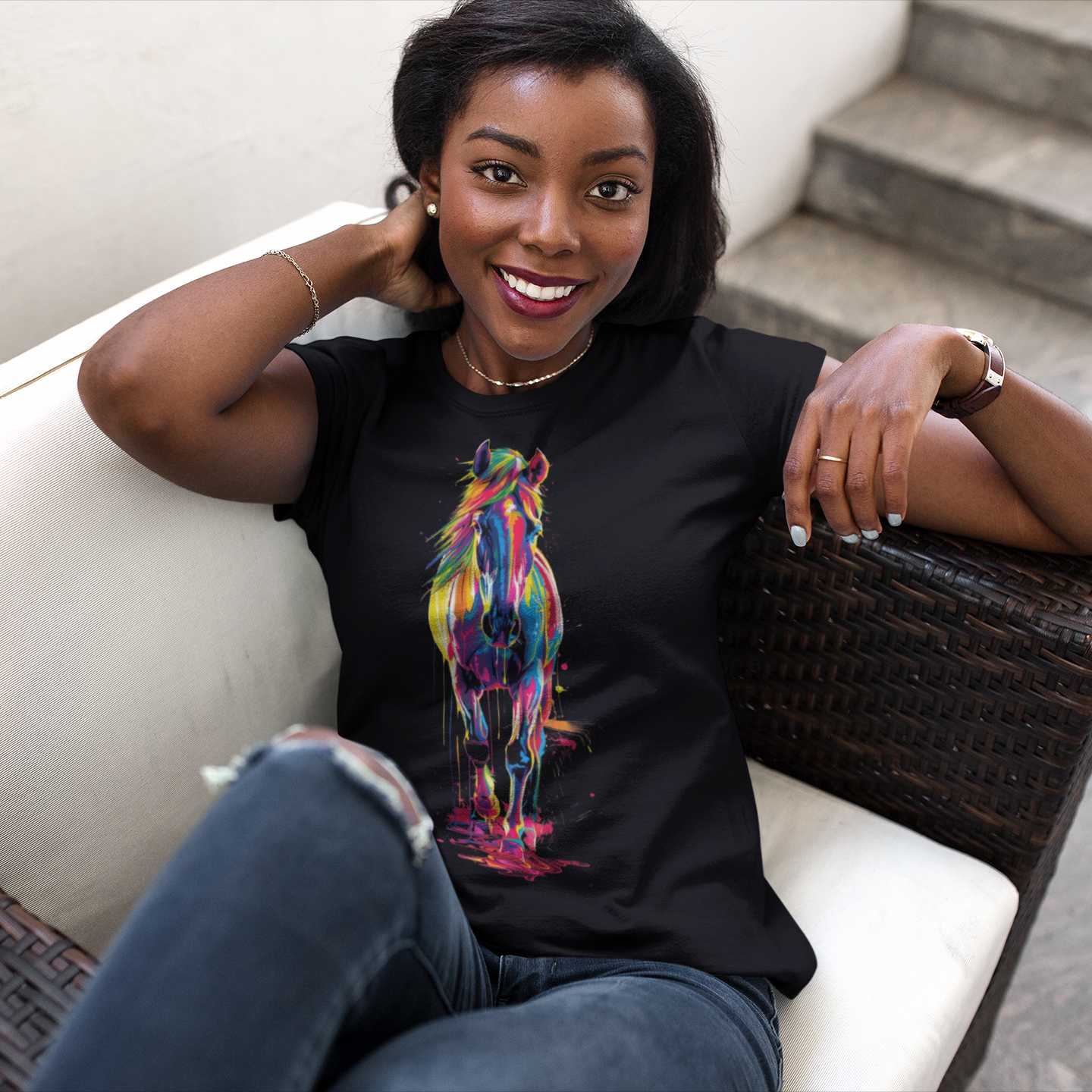 Colorful Horse T-Shirt - VYBE