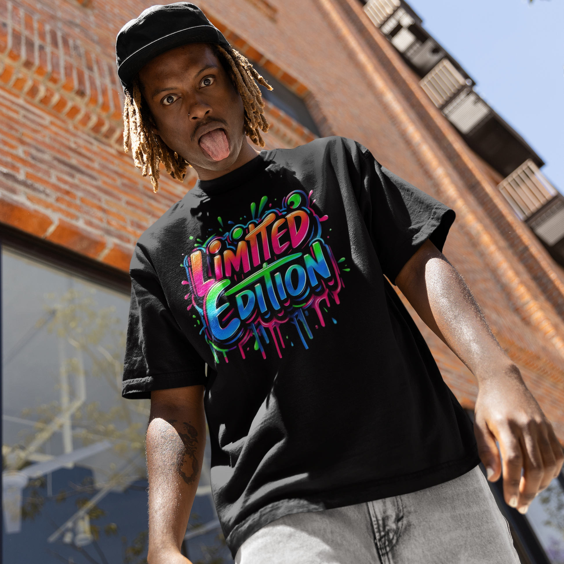 Limited Edition Graffiti Shirt - Unique Urban Fashion T-Shirt - VYBE
