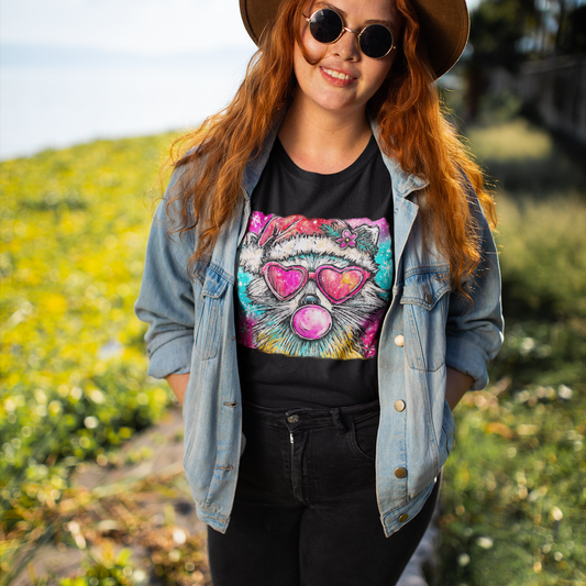 Fun Holiday Raccoon T-Shirt - VYBE