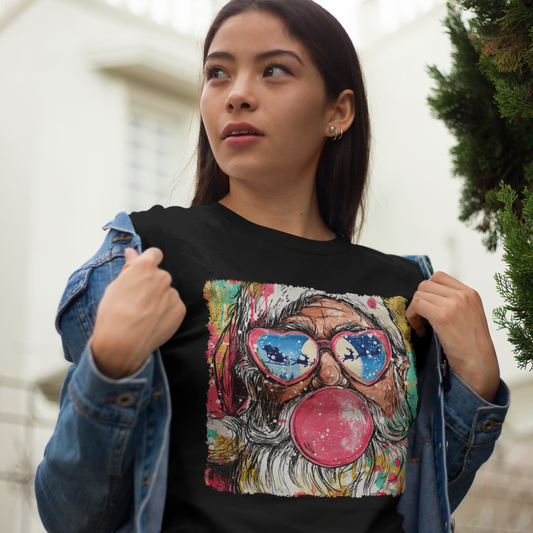 Festive Santa Graphic T-Shirt - VYBE