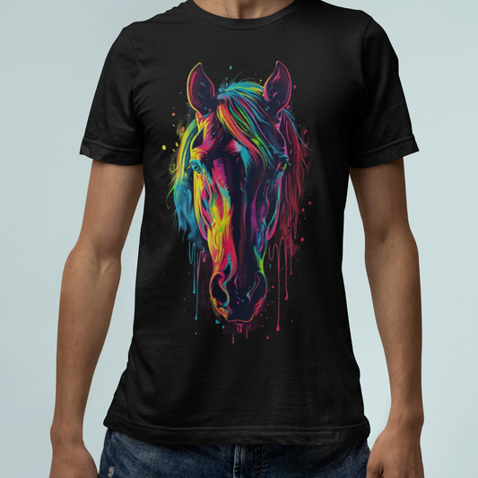 Colorful Horse Art T-Shirt - VYBE