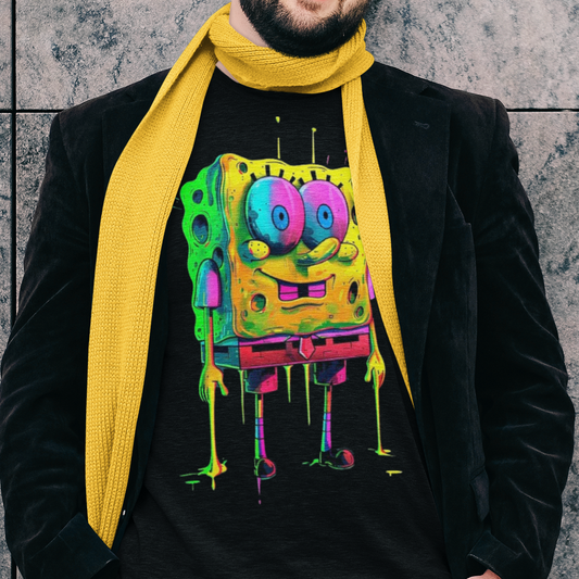 Colorful Sponge Art T-Shirt - VYBE