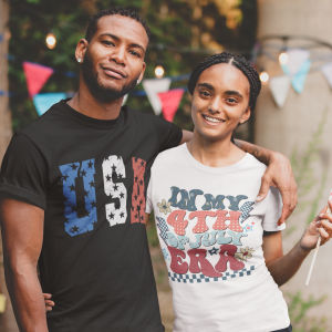 4th of July Retro T-Shirt - VYBE