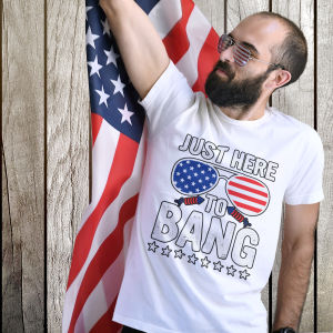 Just Here to Bang T-Shirt - VYBE