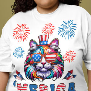 'Merica Kitty T-Shirt - VYBE