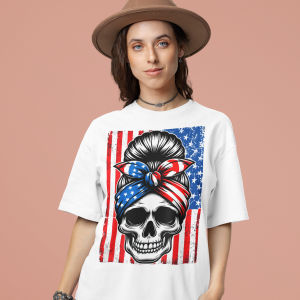 American Skull T-Shirt - VYBE