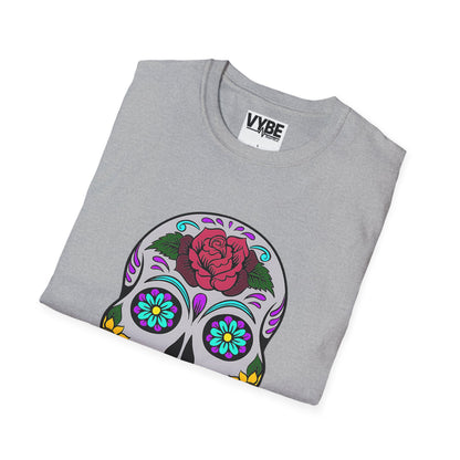 Colorful Skull Tee - Vibrant Graphic T-Shirt for Bold Style - VYBE Shop