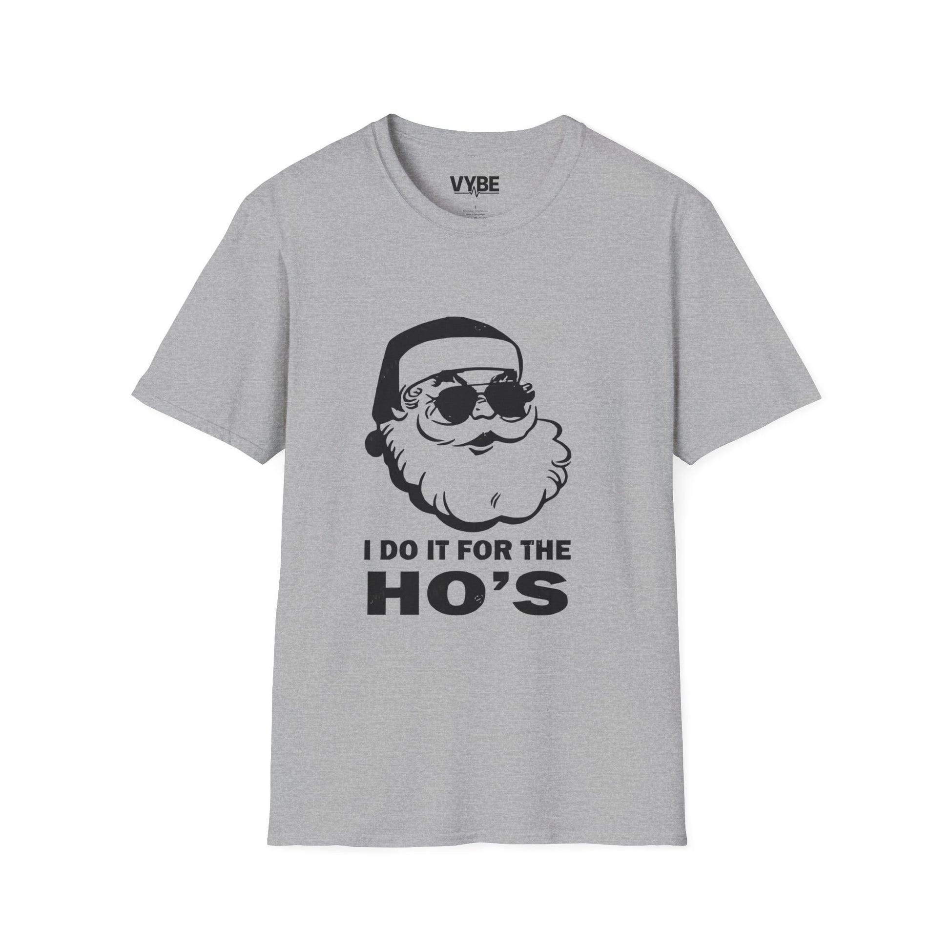 Christmas- Funny Holiday T-Shirt, Unisex Christmas Tee, Santa Humor Shirt, Novelty Graphic Tee - VYBE Shop