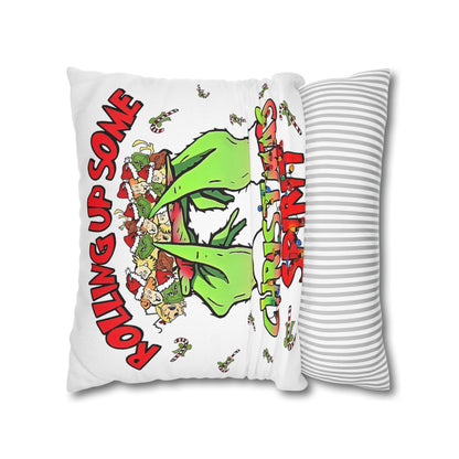 Grinch Christmas Pillowcase - Fun Holiday Decor Throw Pillow Cover for Festive Home Accent and Unique Gift - VYBE Shop