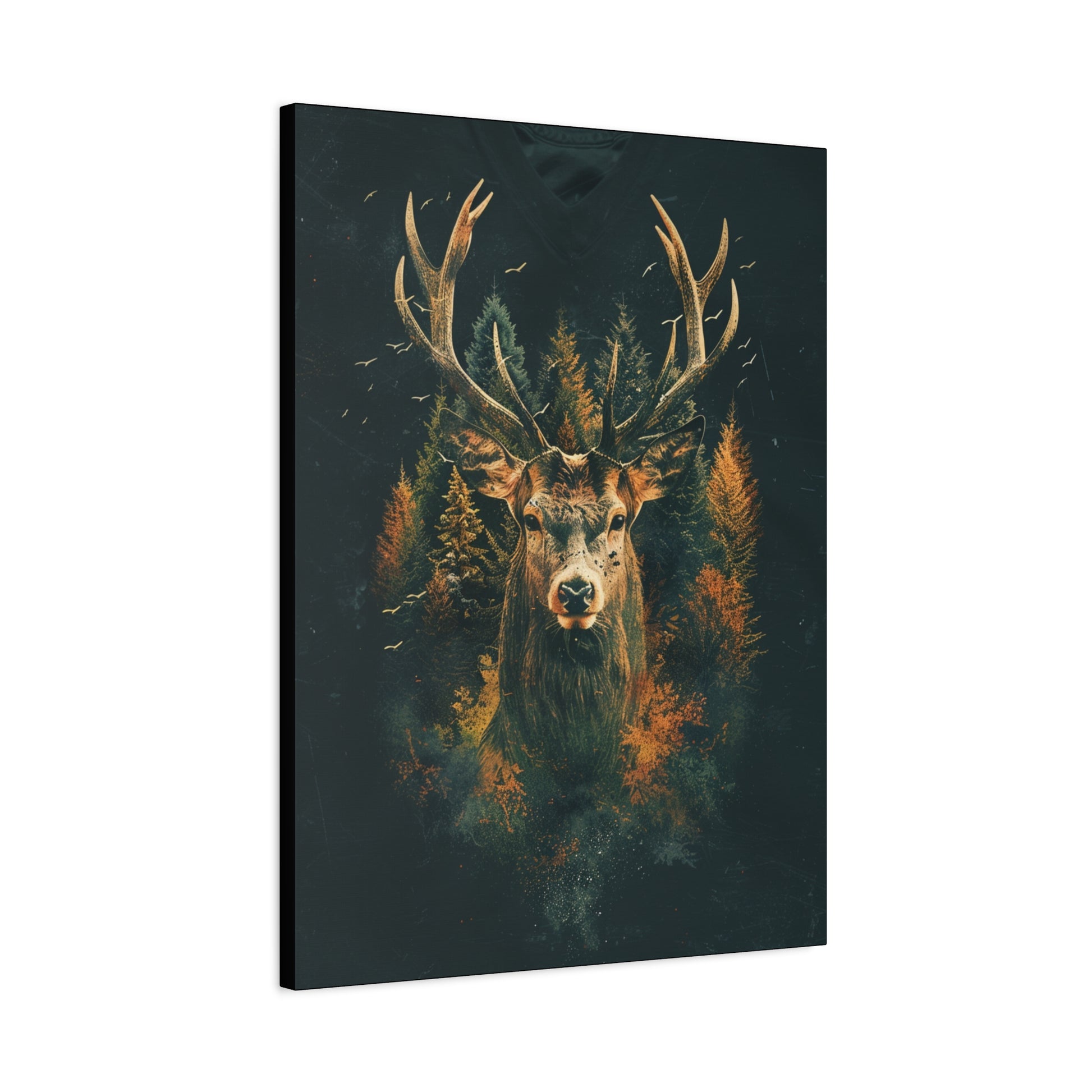 Majestic Stag Canvas Art Print, Nature Decor, Wildlife Wall Art, Rustic Home Decor, Gifts for Animal Lovers - VYBE Shop