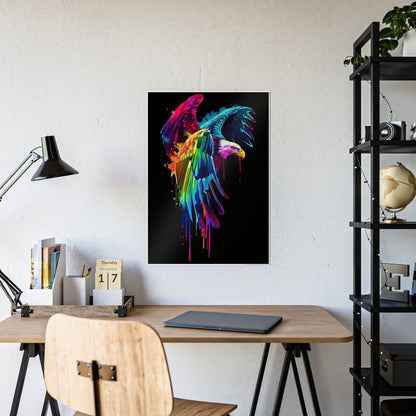 Vibrant Eagle Wall Art - Colorful Gloss Poster for Stunning Home Decor - VYBE Shop