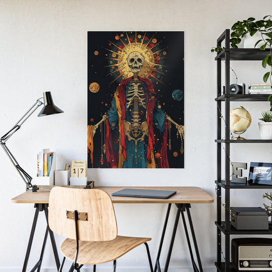 Skeleton Colorful Skeletal Poster - VYBE Shop