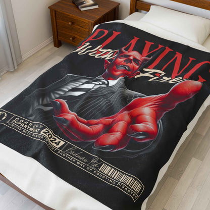 Play With Fire Plush Blanket for Ultimate Comfort and Warmth