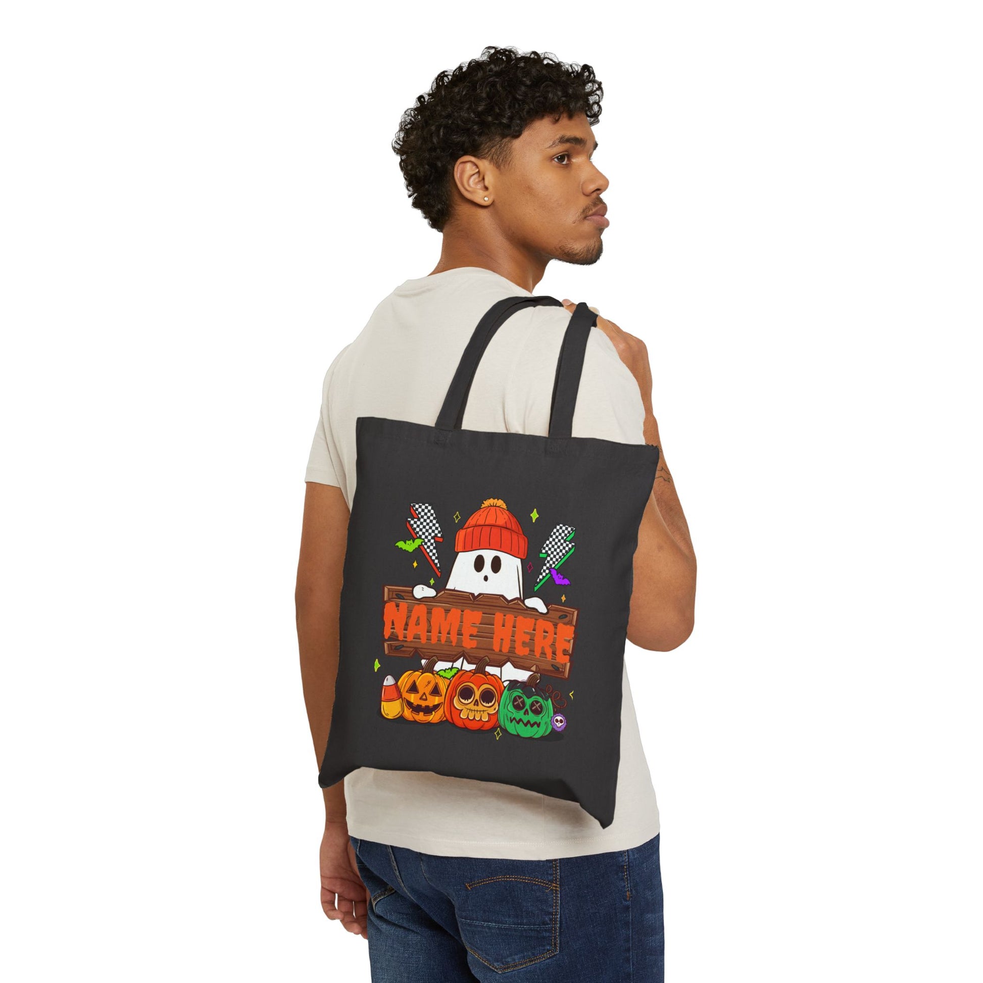 Custom Trick Or Treat Bag | Customizable Eco-Friendly Canvas Tote for Spooky Fun - VYBE Shop