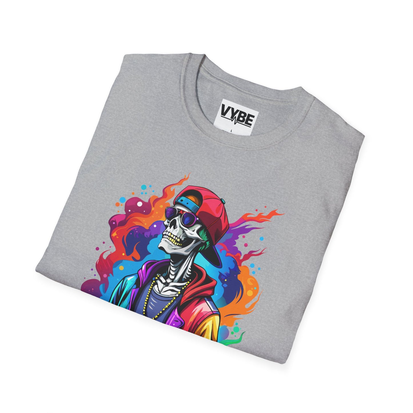 Vibrant Urban Skeleton T-Shirt - VYBE Shop
