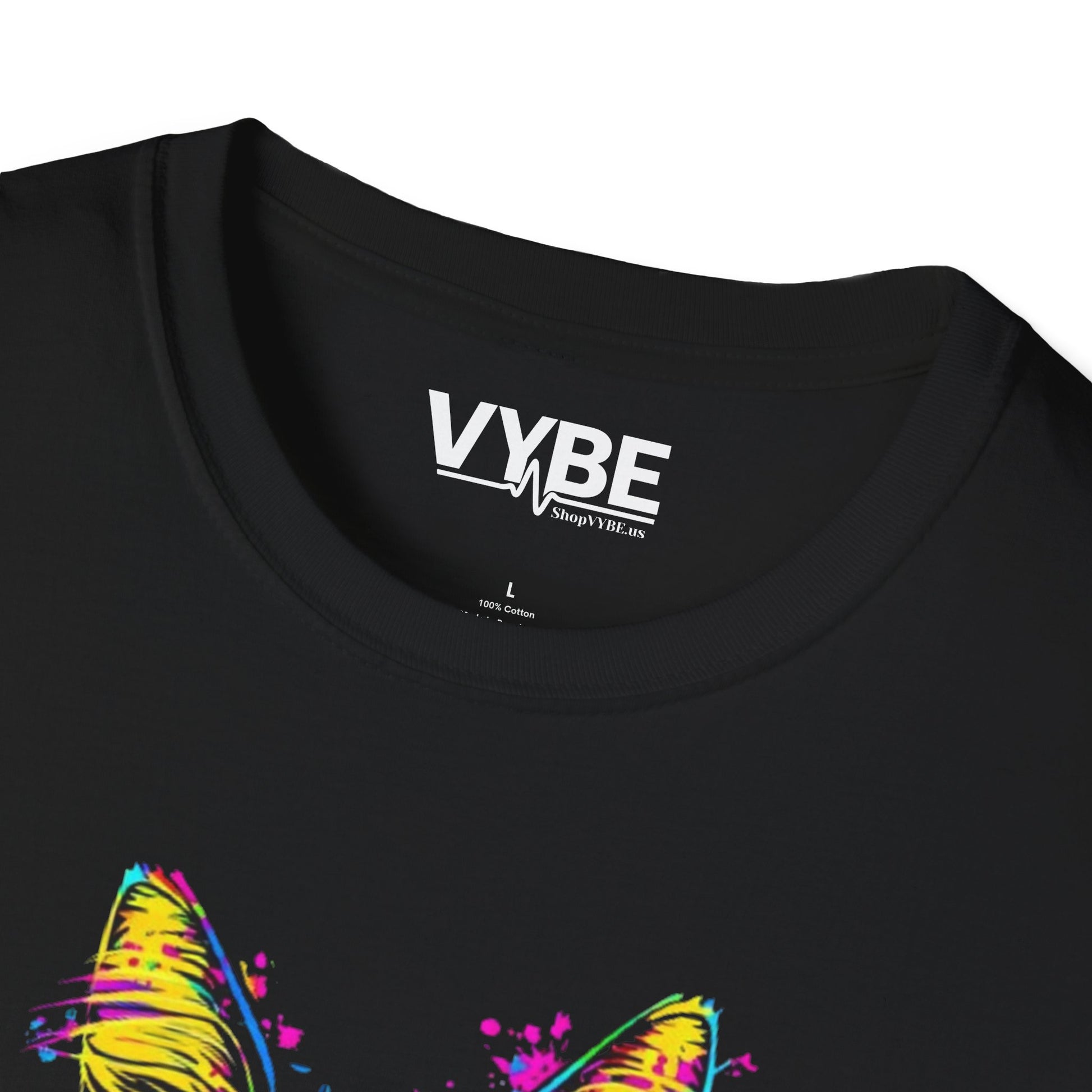 Colorful Cat Graphic T-Shirt - VYBE