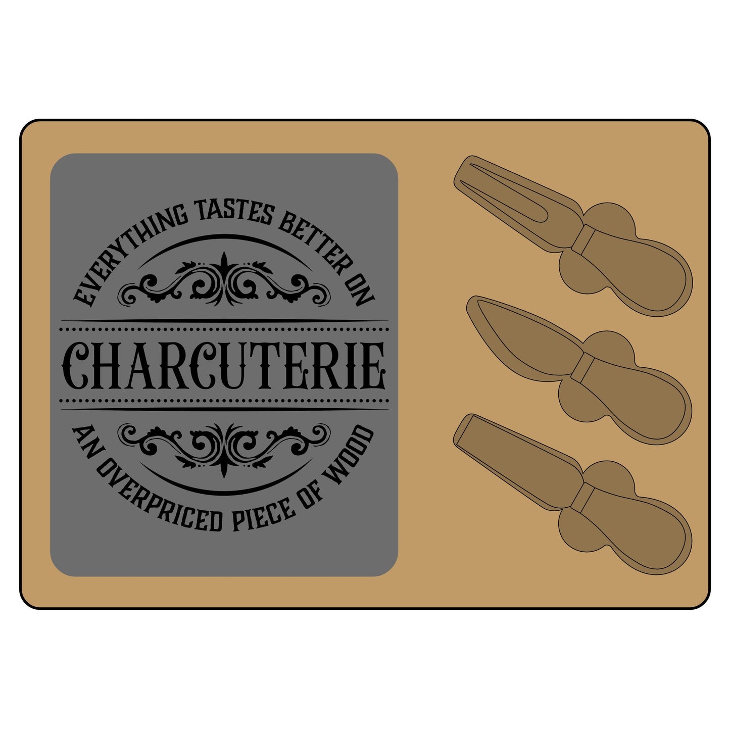 Engraved Charcuterie Board - Perfect for Entertaining, Housewarming Gift, Wedding Reception, and Parties - VYBE Shop