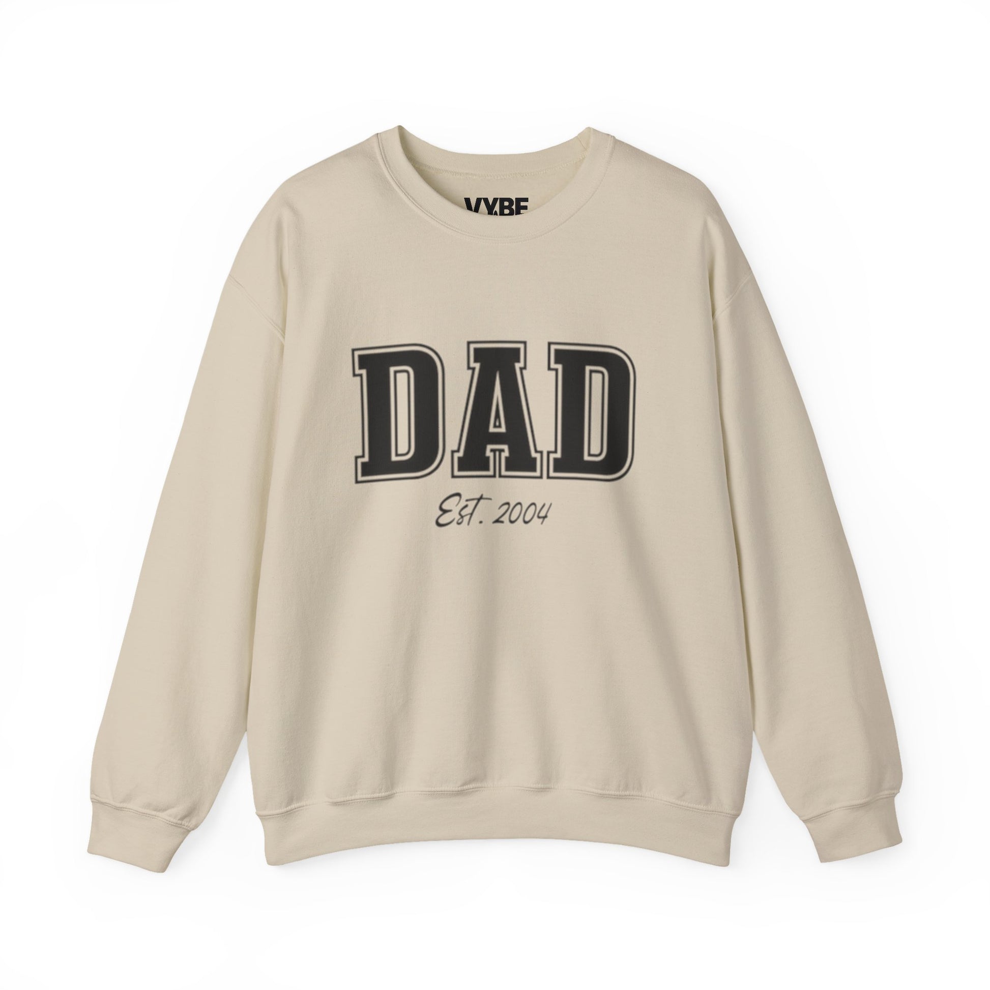 Customizable Dad Sweatshirt | Personalize with Your Child's Birth Year - VYBE