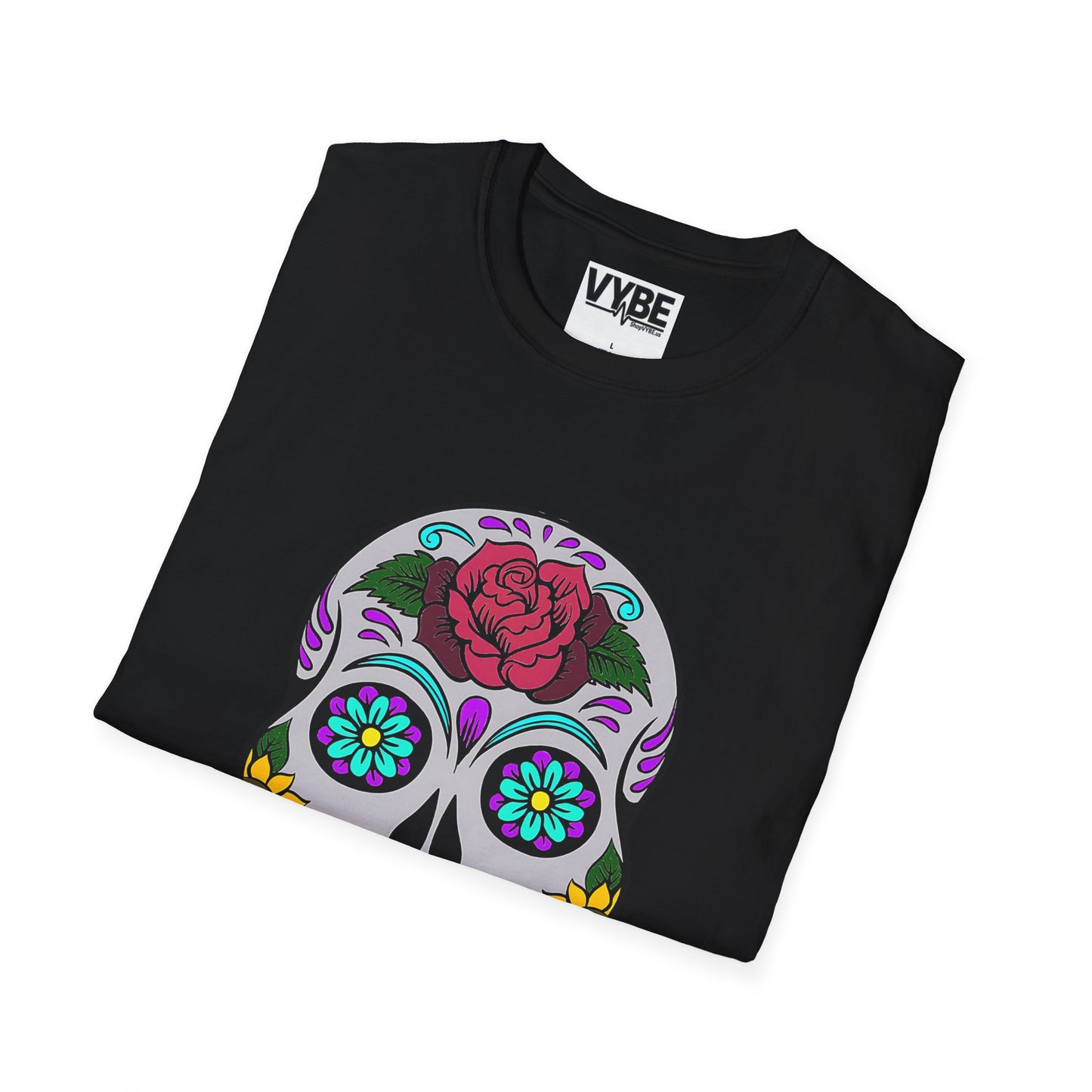 Colorful Skull Tee - Vibrant Graphic T-Shirt for Bold Style - VYBE Shop