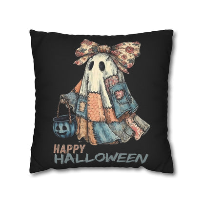 Halloween Ghost Pillowcase, Decorative Cushion Cover, Spooky Home Decor, Fall Gift, Cozy Halloween Accent, Autumn Decoration - VYBE Shop
