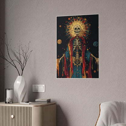 Skeleton Colorful Skeletal Poster - VYBE Shop