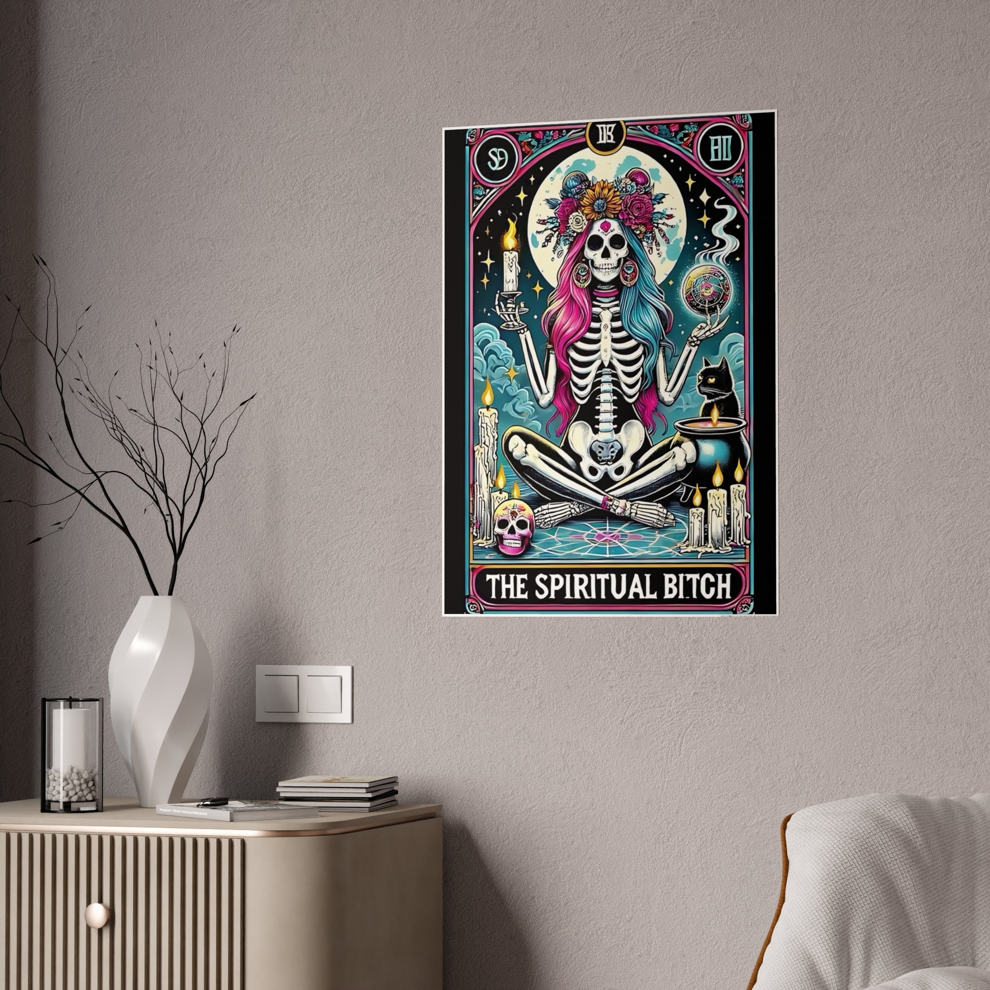 Spiritual Bitch Poster | Tarot Wall Art for a Bold Statement - VYBE Shop