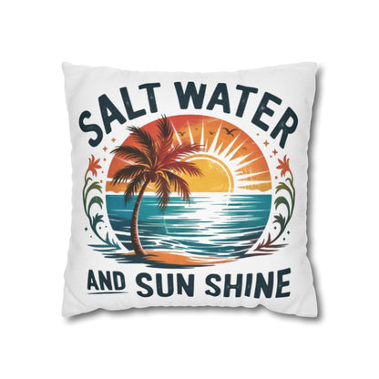 Tropical Beach Pillowcase with Sunset Vibes, Nautical Home Decor, Beach House Gift, Ocean Lover's Pillow Cover, Summer Decor - VYBE Shop