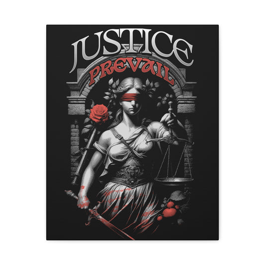 Justice Prevail Canvas Art Print, Wall Decor for Lawyers, Gift for Activists, Office Wall Art, Inspirational Home Decoration - VYBE Shop