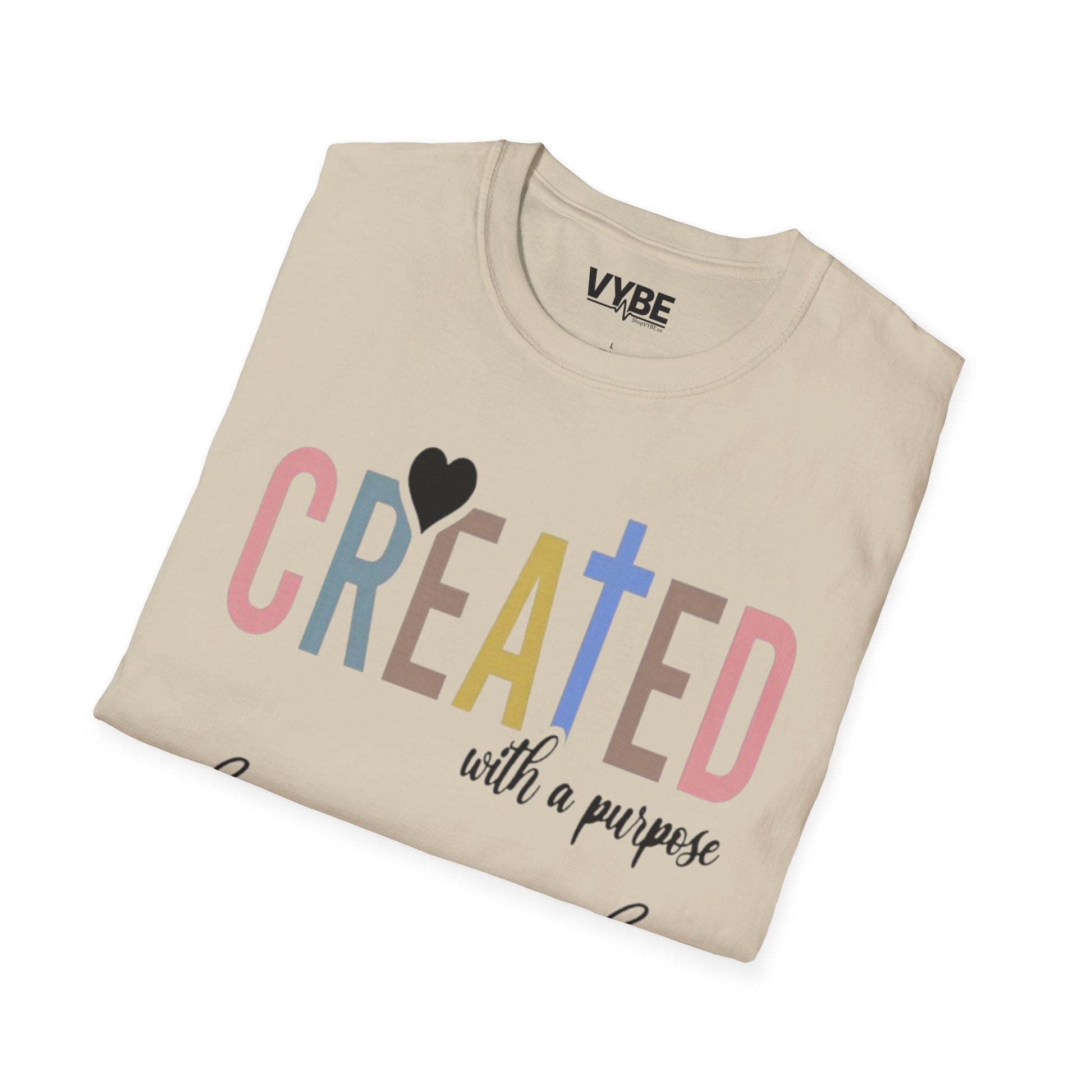 Created with Purpose, Jesus Love Tee - VYBE
