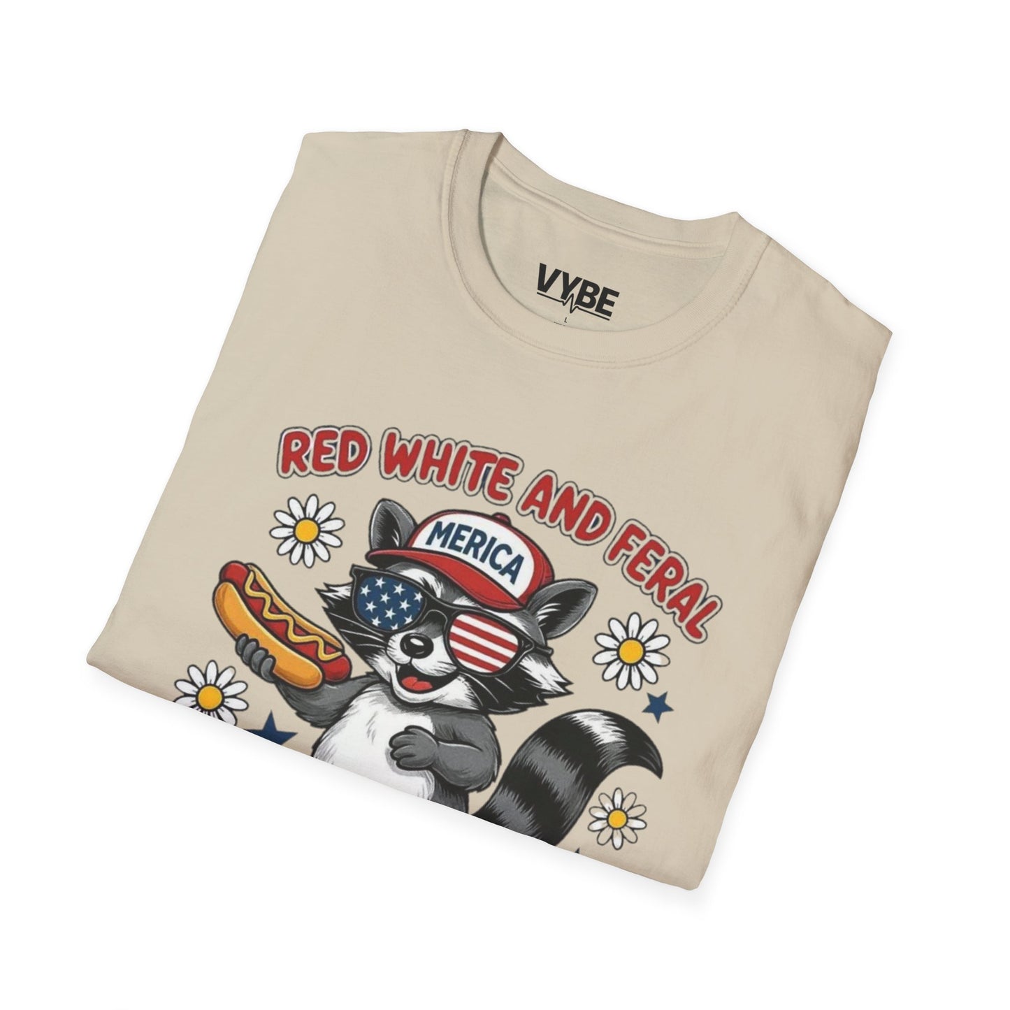 July 4th- Red White And Feral T-Shirt - VYBE Shop