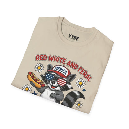 July 4th- Red White And Feral T-Shirt - VYBE Shop