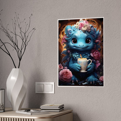 Adorable Fantasy Creature Poster, Gift for Kids - VYBE Shop