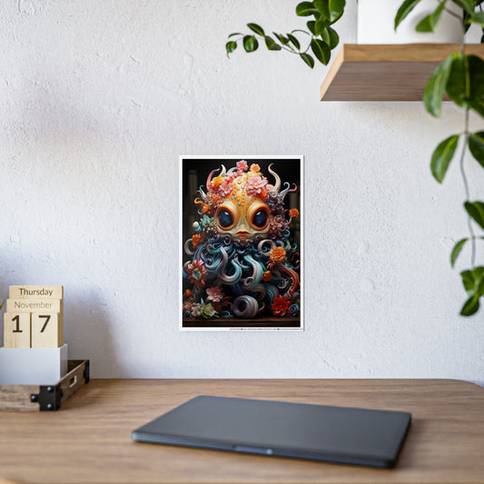 Vibrant Cute Creature Poster - Adorable Wall Art for Home Decor - VYBE Shop