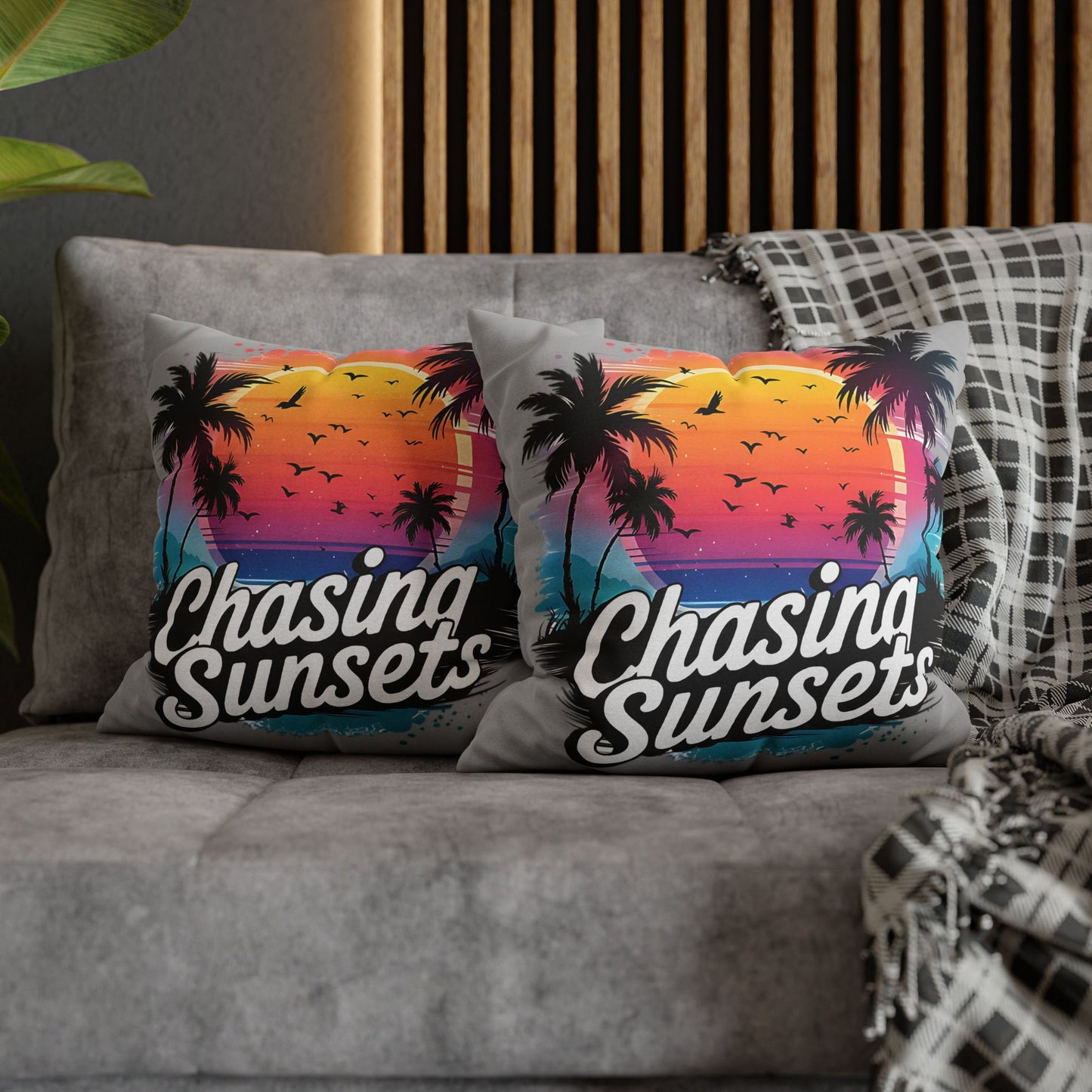 Sunset Vibes Pillowcase - Tropical Decor for Relaxation and Beach House Gifts - VYBE Shop