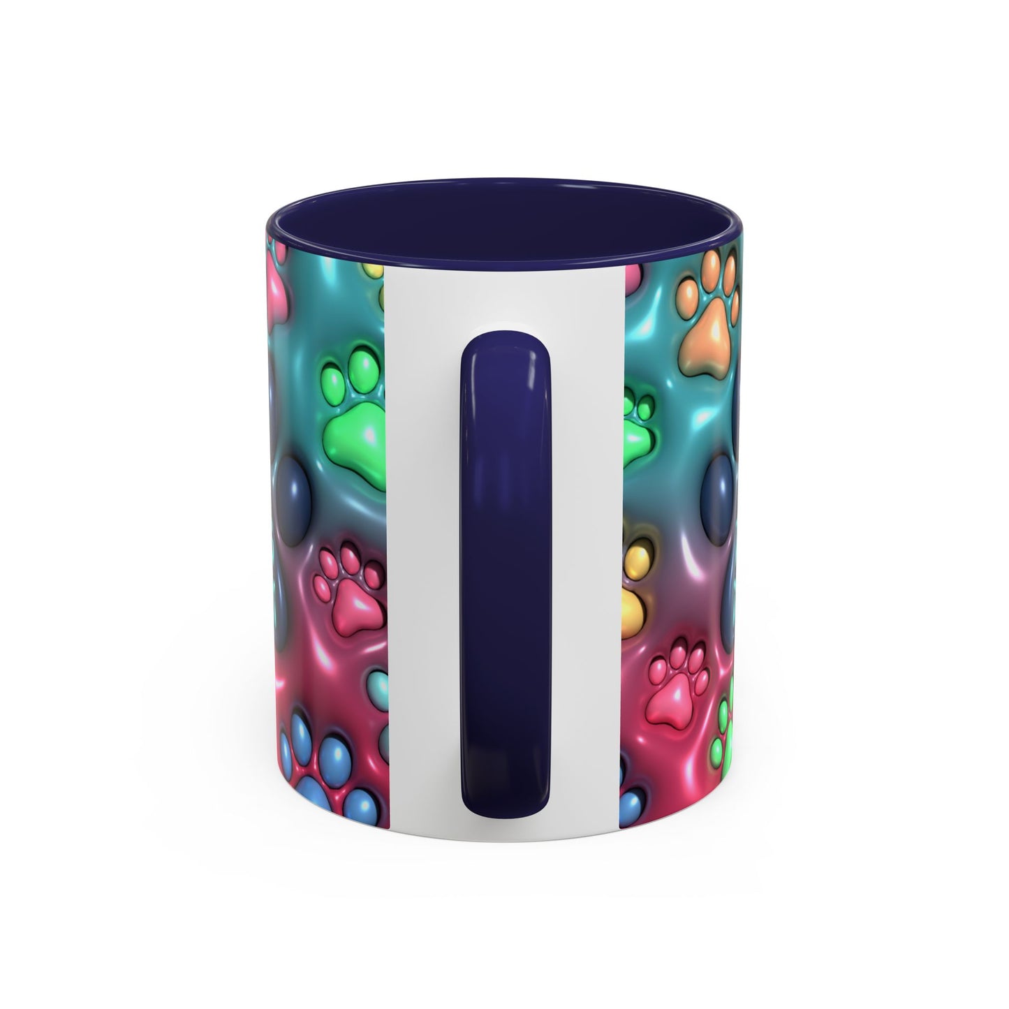 Colorful Dog Mom Coffee Mug, Inflated 3d Design, 11Oz or 15Oz - VYBE