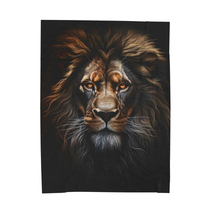Lion Print Plush Blanket