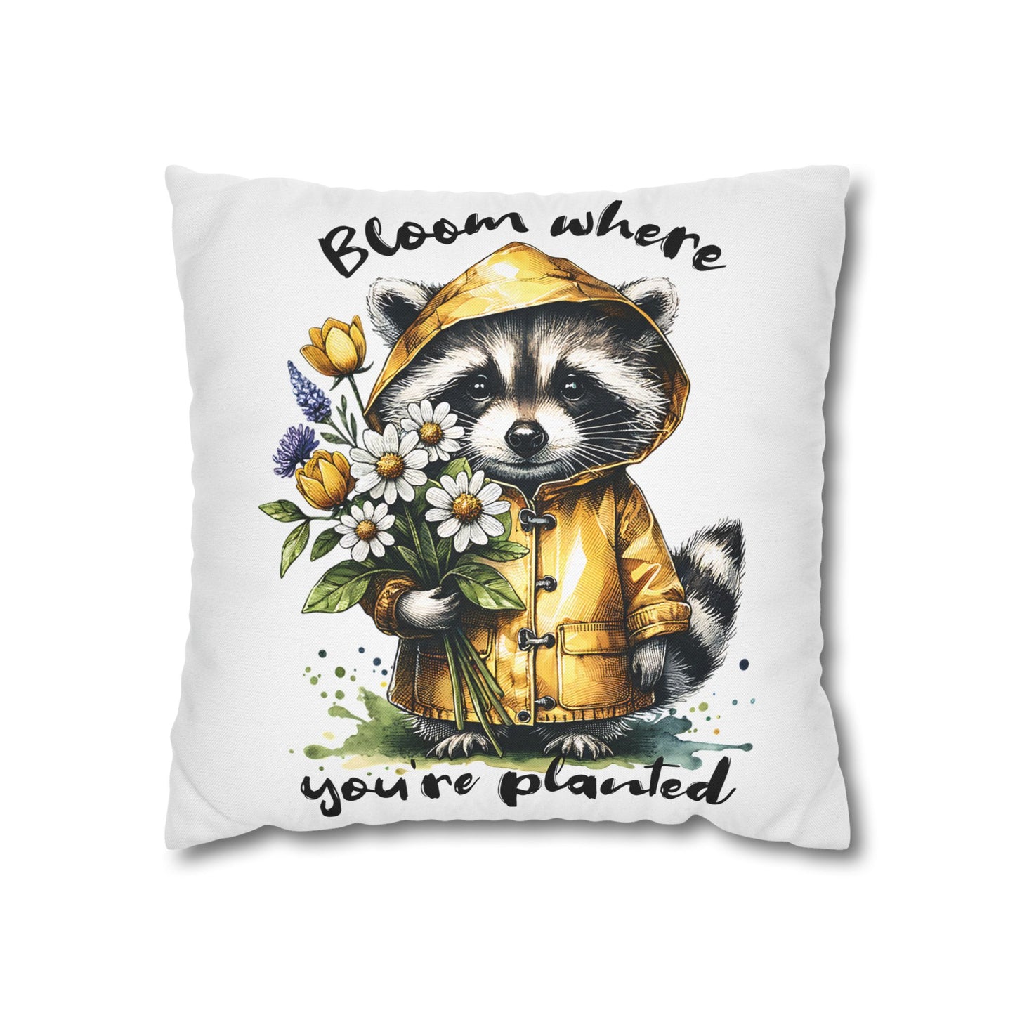 Whimsical Raccoon Pillowcase for Cozy Home Decor and Inspirational Bedroom Accent, Ideal Gift for Nature Lovers - VYBE Shop