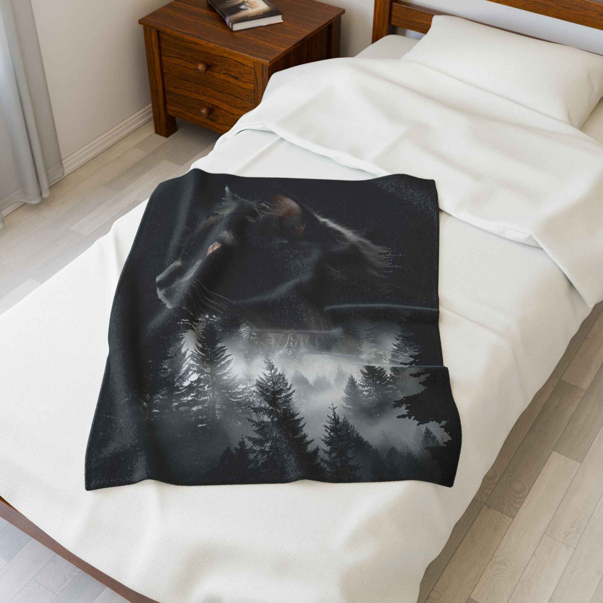 Mystical Cat Plush Blanket