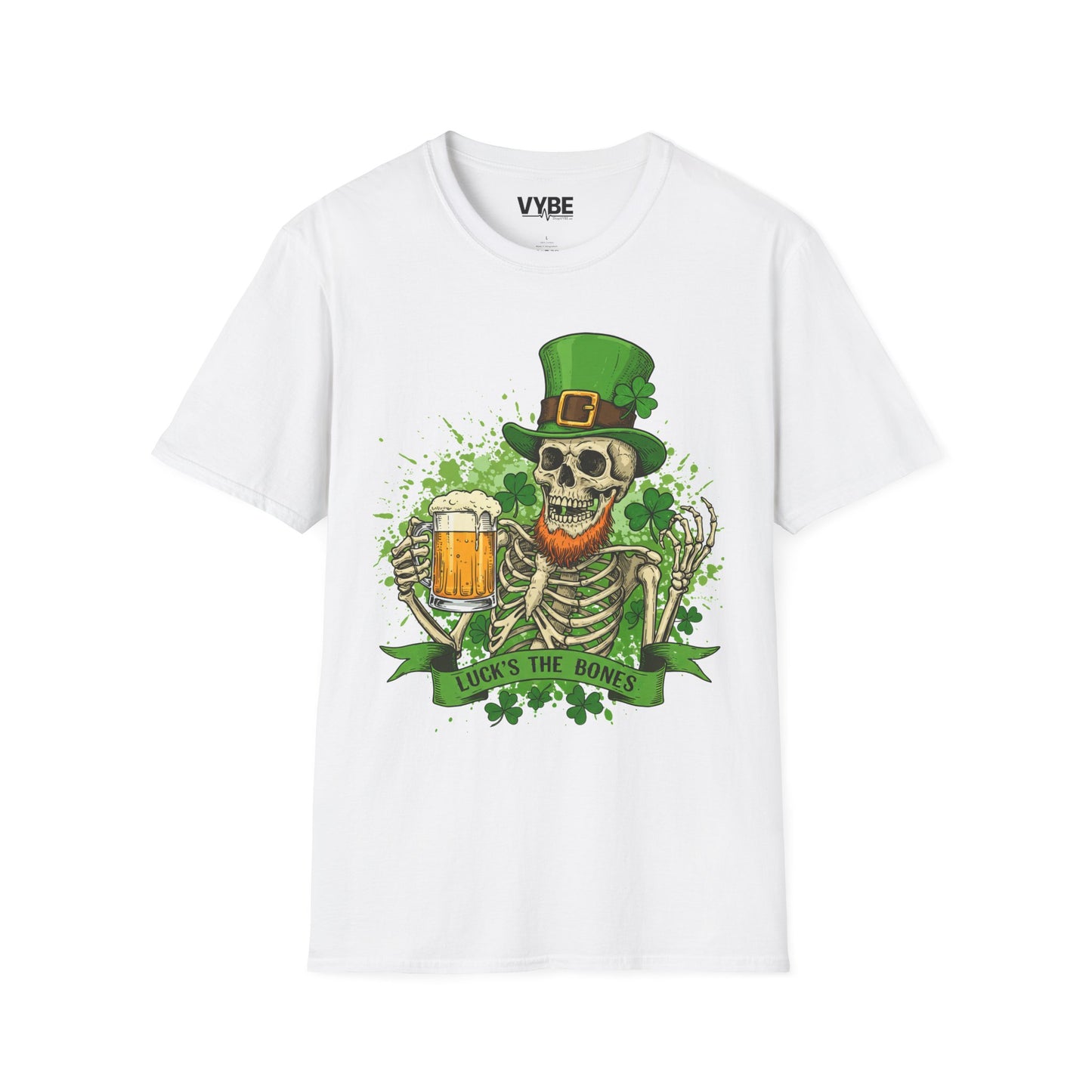 St. Patrick's Day Skeleton T-Shirt - VYBE