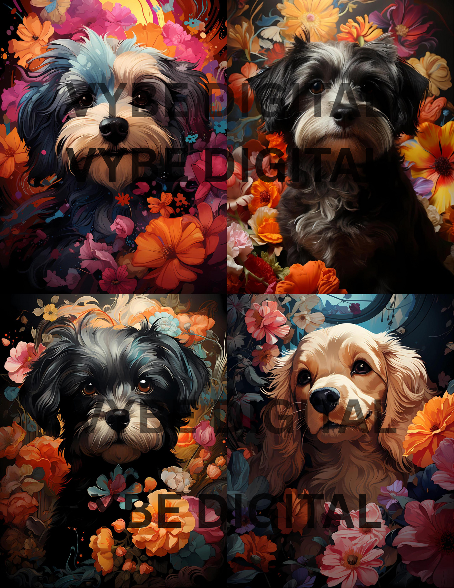 235 Kawaii Dogs Junk Journal Pages