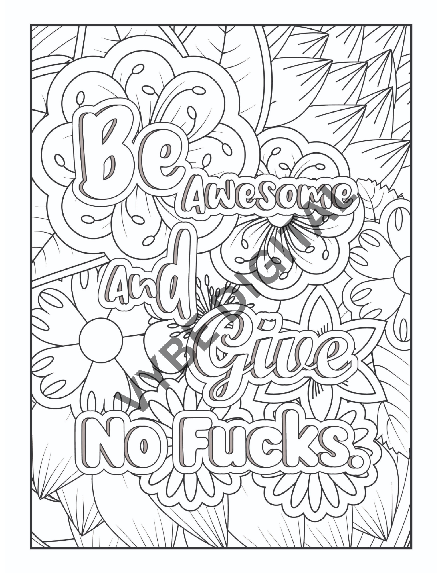 Vulgar Words Coloring- 100 pages