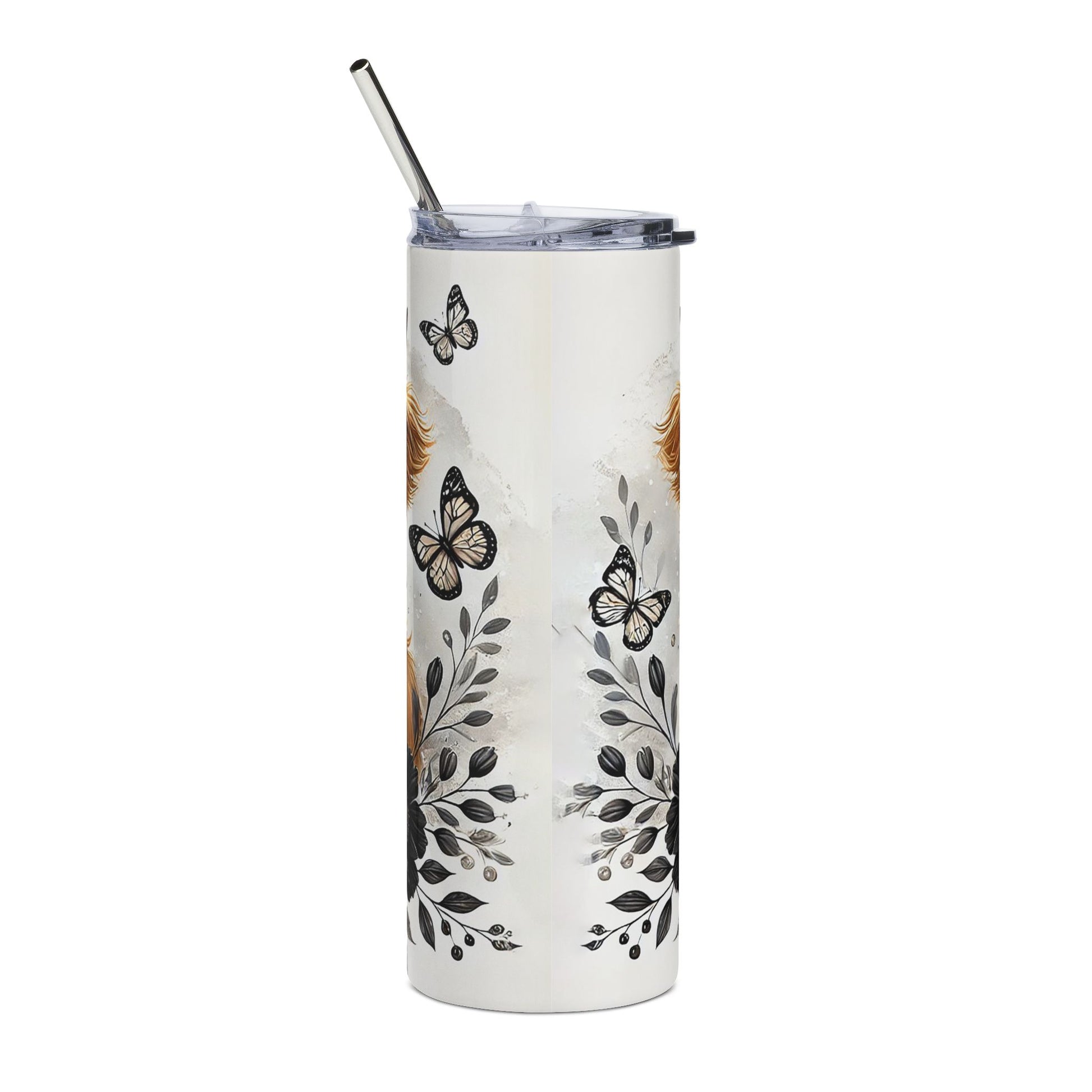 Cute cow Tumbler, 20oz Stainless Steel - VYBE