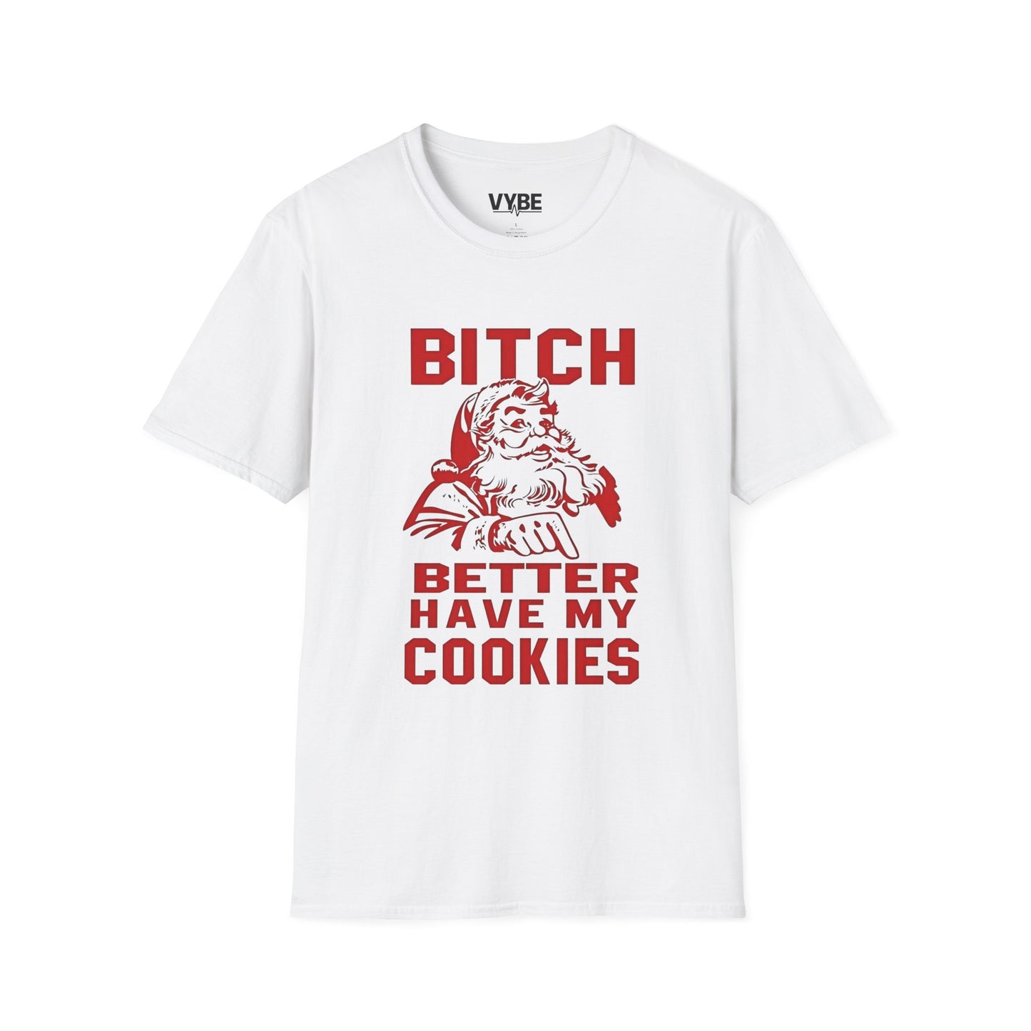 Christmas- Santa Vulgar Cookie Demand Unisex T-Shirt, Funny Christmas Apparel, Festive Humor Shirt - VYBE Shop