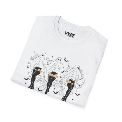 Halloween- Freak in the Sheets T-Shirt, Funny Graphic Tee, Halloween Costume, Gift for Sheet Lovers, Casual Wear, Horror Vibe - VYBE Shop